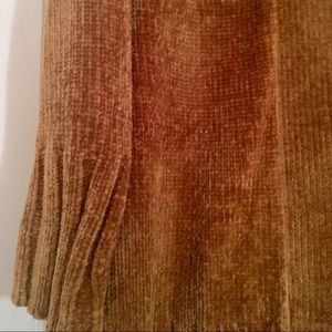 Loft XS Gold Chenille Cardigan